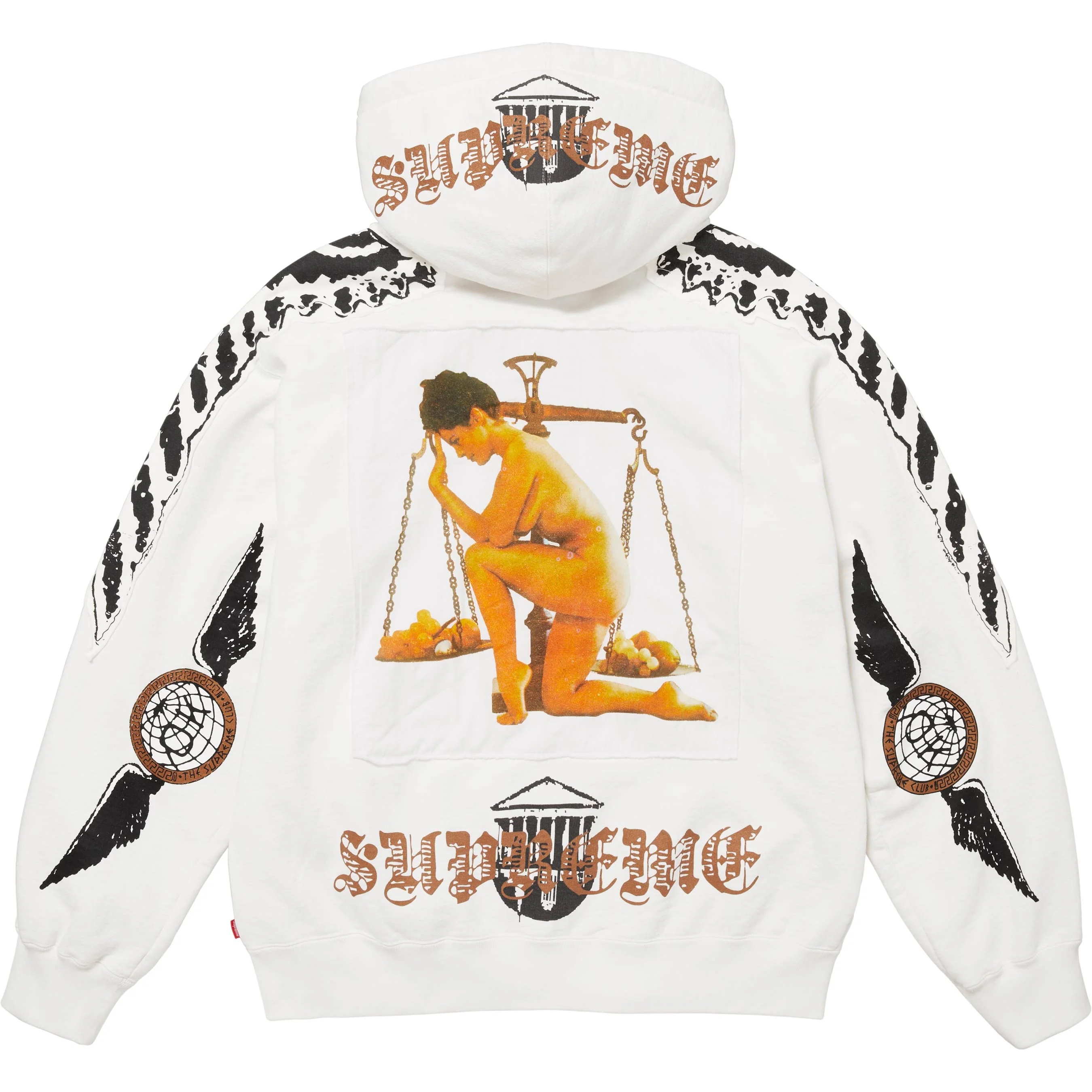 Wings Zip Up Hooded Sweatshirt view 14